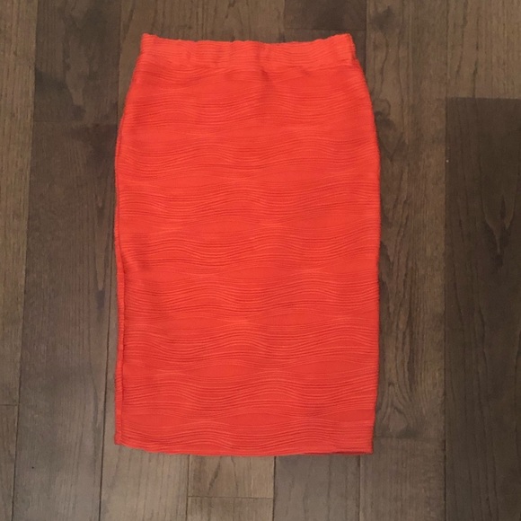High waisted Midi Body Con Skirt Size L - Picture 2 of 6